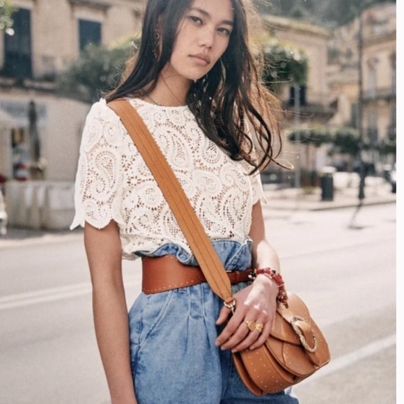 Sezane LIMONA BLOUSE Ecru Size 42 - Picture 2 of 8